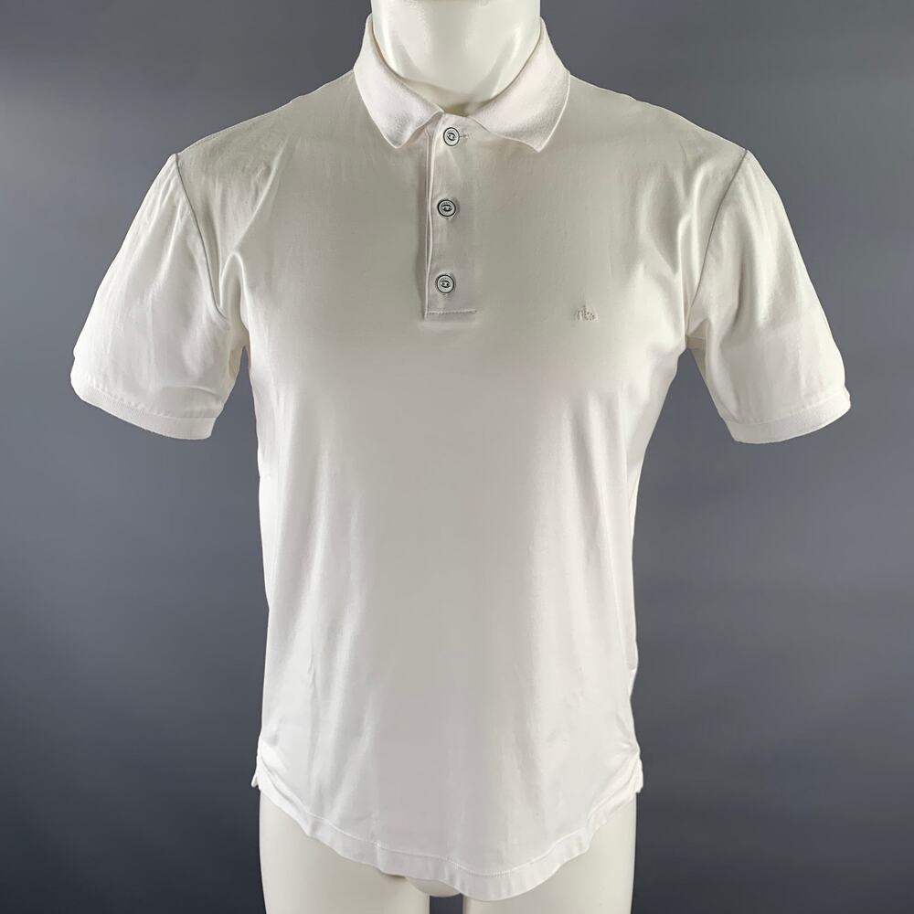 RAG & BONE Size S White Cotton Polo
